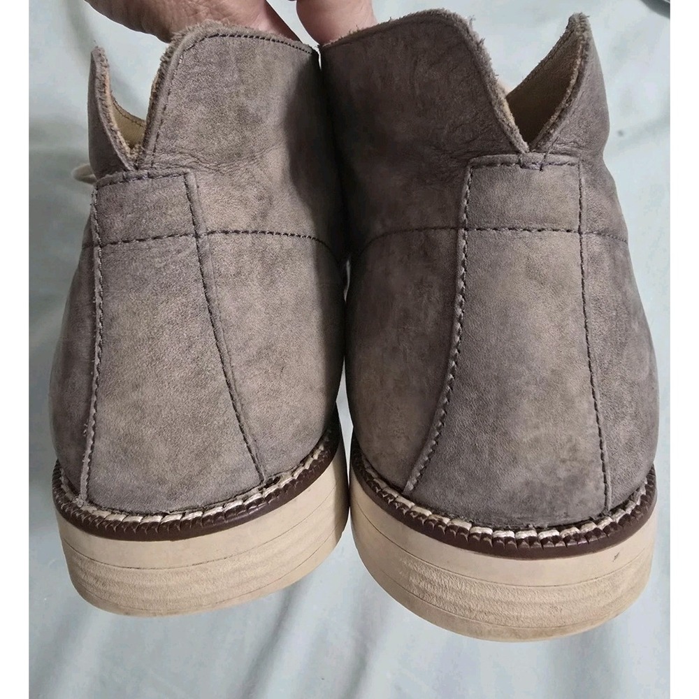 Cole Haan Grey Wash Distressed Leather Chukka Boots Size 12M - Picture 5 of 7